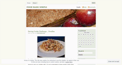 Desktop Screenshot of foodmadesimple.wordpress.com