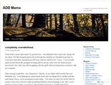 Tablet Screenshot of addmama.wordpress.com