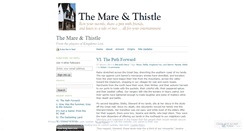 Desktop Screenshot of mareandthistle.wordpress.com