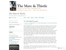 Tablet Screenshot of mareandthistle.wordpress.com