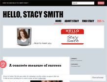 Tablet Screenshot of hellostacysmith.wordpress.com