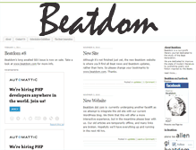 Tablet Screenshot of beatdommag.wordpress.com