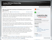 Tablet Screenshot of blog.carlsonjpmstorefixtures.wordpress.com