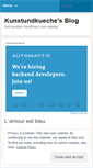 Mobile Screenshot of kunstundkueche.wordpress.com
