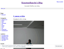 Tablet Screenshot of kunstundkueche.wordpress.com