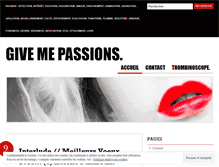 Tablet Screenshot of givemepassions.wordpress.com