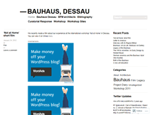 Tablet Screenshot of dessaubauhaus.wordpress.com
