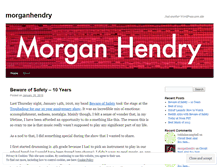 Tablet Screenshot of morganhendry.wordpress.com