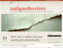 Tablet Screenshot of malignedterritory.wordpress.com