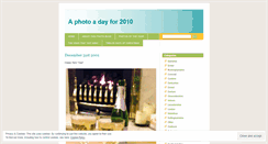 Desktop Screenshot of photoadayfor2010.wordpress.com