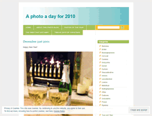 Tablet Screenshot of photoadayfor2010.wordpress.com