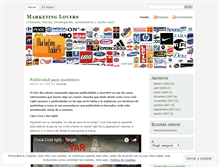 Tablet Screenshot of marketinglovers.wordpress.com