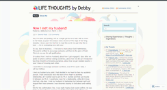 Desktop Screenshot of debbymon.wordpress.com