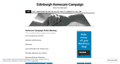 Desktop Screenshot of edinburghhomecarecampaign.wordpress.com