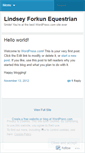 Mobile Screenshot of lfequestrian.wordpress.com
