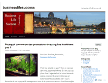 Tablet Screenshot of businesslifesuccess.wordpress.com