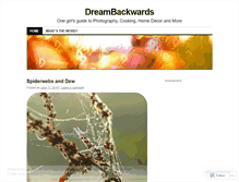 Tablet Screenshot of dreambackwards.wordpress.com