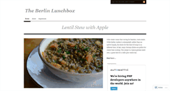 Desktop Screenshot of berlinlunchbox.wordpress.com