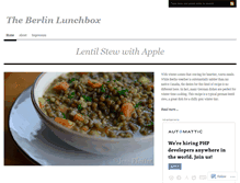 Tablet Screenshot of berlinlunchbox.wordpress.com