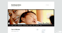 Desktop Screenshot of anninspiration.wordpress.com