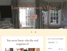 Tablet Screenshot of lucindaw.wordpress.com