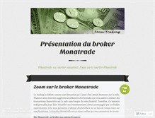 Tablet Screenshot of monatrade.wordpress.com