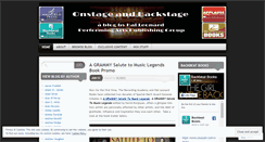 Desktop Screenshot of onstageandbackstage.wordpress.com