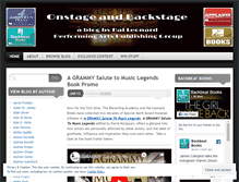 Tablet Screenshot of onstageandbackstage.wordpress.com
