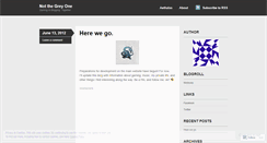 Desktop Screenshot of notthegreyone.wordpress.com