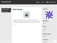 Tablet Screenshot of notthegreyone.wordpress.com