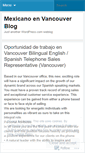 Mobile Screenshot of mexicanoenvancouver.wordpress.com