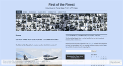 Desktop Screenshot of firstofthefinest.wordpress.com