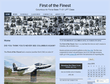 Tablet Screenshot of firstofthefinest.wordpress.com