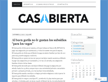 Tablet Screenshot of casabiertacomuna15.wordpress.com