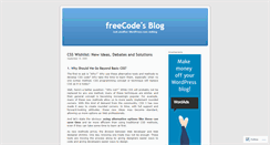 Desktop Screenshot of code4free.wordpress.com