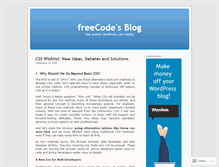 Tablet Screenshot of code4free.wordpress.com