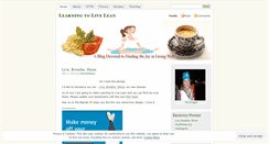 Desktop Screenshot of learningtolivelean.wordpress.com