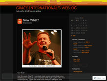 Tablet Screenshot of graceinternational.wordpress.com