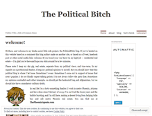 Tablet Screenshot of politicalbitch.wordpress.com