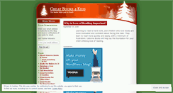 Desktop Screenshot of greatbooks4kids.wordpress.com