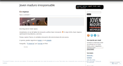 Desktop Screenshot of jovenmaduroirresponsable.wordpress.com