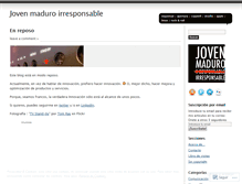 Tablet Screenshot of jovenmaduroirresponsable.wordpress.com