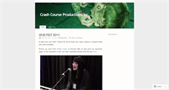 Desktop Screenshot of crashcourseproductions.wordpress.com