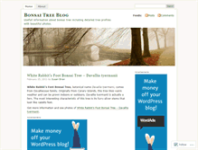 Tablet Screenshot of bonsaitreeblog.wordpress.com