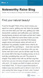 Mobile Screenshot of noteworthyraiseblog.wordpress.com