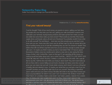 Tablet Screenshot of noteworthyraiseblog.wordpress.com