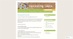 Desktop Screenshot of becomingsack.wordpress.com