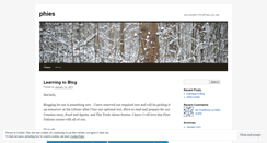 Desktop Screenshot of phies.wordpress.com