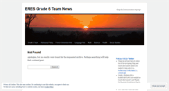 Desktop Screenshot of eresgrade6teamblog.wordpress.com