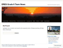 Tablet Screenshot of eresgrade6teamblog.wordpress.com